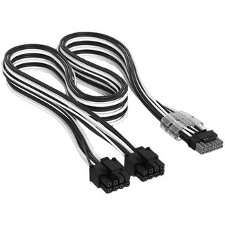 (&euro;30,62*/1m) 0.65m Corsair Stromkabel Premium 12V-2x6 auf 2x6+2