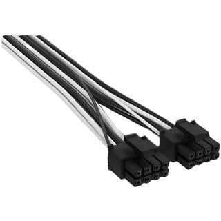 (&euro;30,62*/1m) 0.65m Corsair Stromkabel Premium 12V-2x6 auf 2x6+2