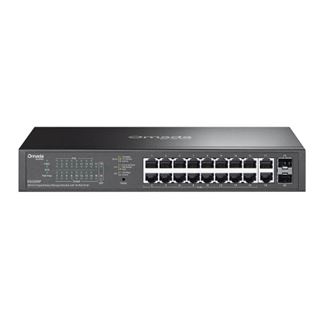 TP-LINK 20-PORT 1G EASY MANAGED SWITCH 16-P POE+ STEEL CASE AND