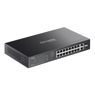 TP-LINK 20-PORT 1G EASY MANAGED SWITCH 16-P POE+ STEEL CASE AND