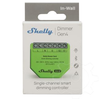 Shelly Dimmer Gen4 (gr&uuml;n, Multi-Protokoll-Konnektivit&auml;t)