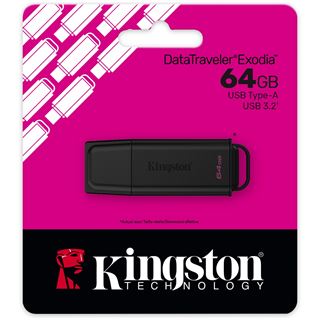 64GB Kingston DataTraveler Exodia - USB 3.2 Gen 1 Schwarz