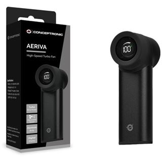 CONCEPTRONIC Aeriva Ventilator High-Speed Turbo USB-C->USB-A Alu.