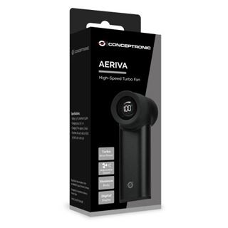CONCEPTRONIC Aeriva Ventilator High-Speed Turbo USB-C->USB-A Alu.