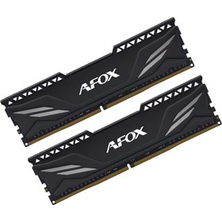 16GB AFOX Gaming Black DDR4-3200 DIMM CL16 Dual Kit