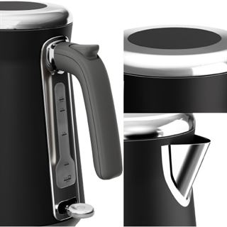 Tefal KI6668 Edelstahl (schwarz/edelstahl, 2.400 Watt, 1,7 Liter)