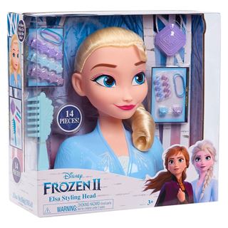 Just Play Disney Frozen 2 Basic Elsa Styling Head, Schmink- und