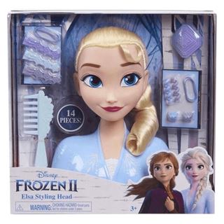 Just Play Disney Frozen 2 Basic Elsa Styling Head, Schmink- und