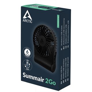 Arctic Handventilator Summair 2Go - schwarz