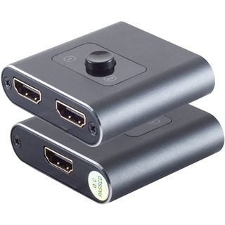 Shiverpeaks HDMI Umschalter 2x1 bidirektional 4K2K Metall
