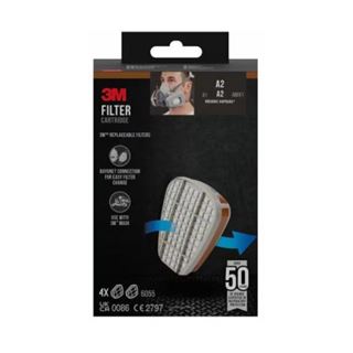 3M Filter f&uuml;r Atemschutzmasken 6055 A2 EN 14387:2004 + A1:2008