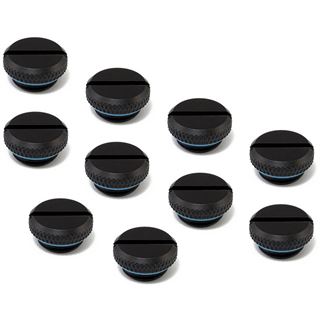 XSPC Verschlussstopfen V2 G1/4 Zoll AG - 10er Pack, schwarz matt