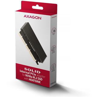 AXAGON PCEM2-XS PCI-E 3.0 16x - M.2 SSD NVMe, 80 mm SSD - low profile