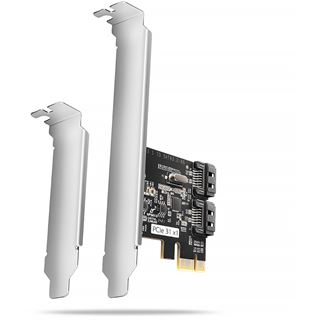 AXAGON PCES-SJ2 PCIe Controller 2x internal SATA 6G port, JMB582 + LP