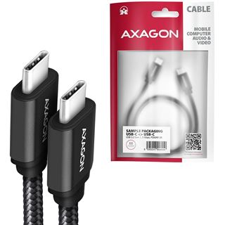 (&euro;6,60*/1m) 1.50m Axagon USB-C Ladekabel USB C Stecker auf USB C
