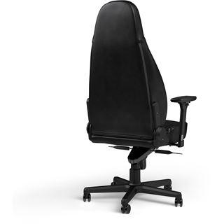 noblechairs ICON Echtleder Gaming Stuhl - schwarz/schwarz