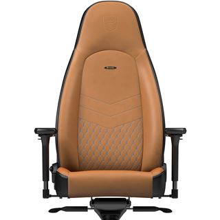 noblechairs ICON Echtleder Gaming Stuhl - cognac/schwarz