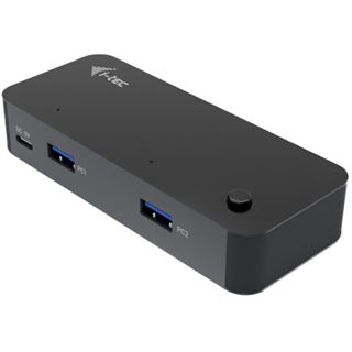I-TEC UNIVERSAL KVM HUB 2X USB-C + 2X USB-A 3.0 PORT