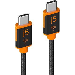 (&euro;8,83*/1m) 1.80m J5CREATE USB-C Lade- und Datenkabel USB C