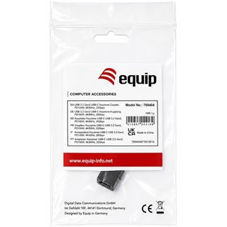 Equip Keystone-Koppler USB 3.2 Gen2 USB-C->USB-C sw