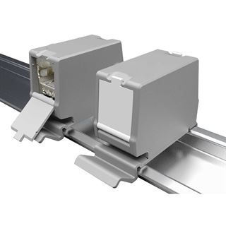 Equip Keystone-Koppler geschirmt Cat6A 1xRJ45 DIN gr