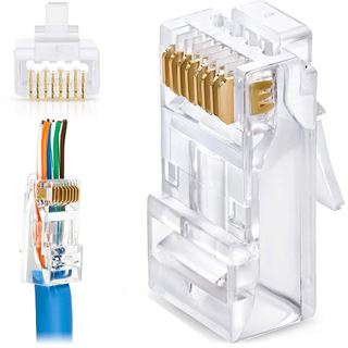 Equip Stecker Cat6a RJ45 UTP geschirmt werkzeugfrei 100Stk