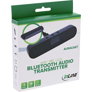 InLine Bluetooth Audio Transmitter, Display, Sender, BT5.4, Klinke +