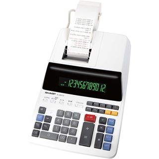 SHARP EL-2607LG Tischrechner druckend lichtgrau