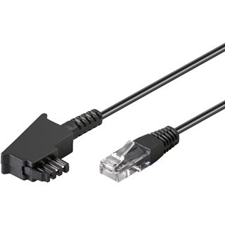 (&euro;1,63*/1m) 3.00m goobay Router Anschlusskabel TAE-F Stecker auf