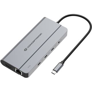 Conceptronic 10-1 Dock USB-C->HDMI/2xUSB-A/3xUSB-C/100WPD
