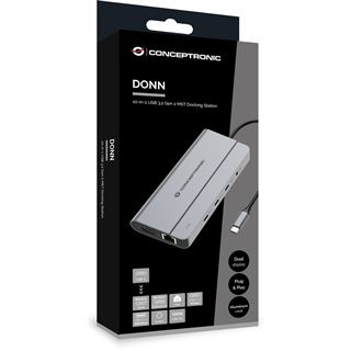Conceptronic 10-1 Dock USB-C->HDMI/2xUSB-A/3xUSB-C/100WPD
