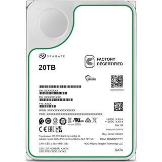 20TB Seagate Factory Recertified HD3.5" SATA3-Raid ST20000NM003C