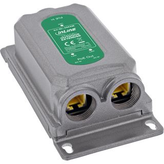 InLine Gigabit PoE Extender, 90 W, 2 Port, IP67, IEEE 802.3bt