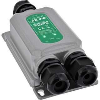 InLine 60W PoE++ Injektor outdoor, 1Gb/s, IP67 Staub-, Wasser-,