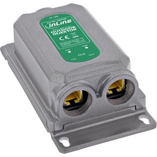InLine 60W PoE++ Injektor outdoor, 1Gb/s, IP67 Staub-, Wasser-,