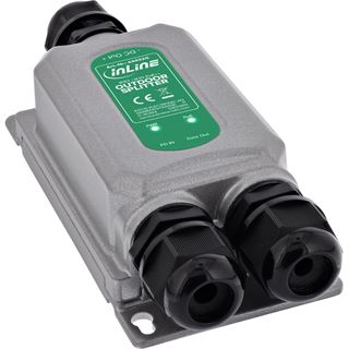 InLine PoE++ Splitter Outdoor IP67 IK10 60 W 12 V 1 Gb/s
