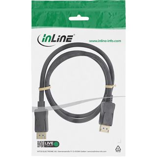 (&euro;5,93*/1m) 1.50m InLine Displayport 2.1 Anschlusskabel