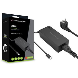 Conceptronic Ladeger&auml;t 1Port GaN USB-C 65WPD3.0/PPS sw