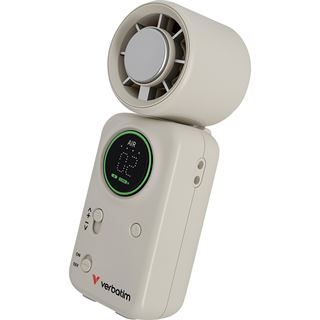 Verbatim Cool 'n' Go Ice Touch Mini Handheld Fan White/Silv.