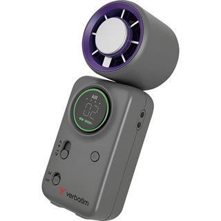 Verbatim Cool 'n' Go Ice Touch Mini Handheld Fan Purple/Grey