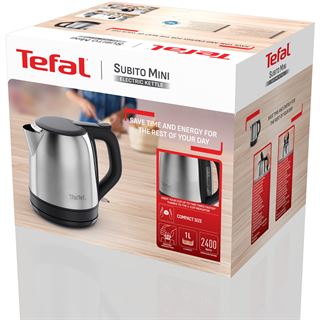 Tefal KO5S2DE Subito (edelstahl/schwarz, 2.400 Watt, 1 Liter)