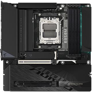 Gigabyte B850M AORUS STEALTH uATX / AM5 / B850 / 4xDDR5 / 4x SATA, 3x