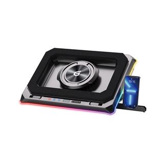 Conceptronic USB-C Laptop-K?hlpad + Handyhalter, RGB, 12V