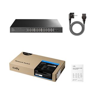 Cudy Switch GS1028ES2 - 26 Ports - 26x GE (10/100/1000) - 2x Combo-SPF
