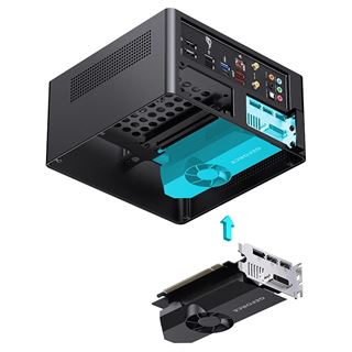 Jonsbo NV10 PC Geh&auml;use, Mini-Tower, ITX - schwarz