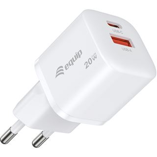 Equip Ladeger&auml;t 2Port USB-C PD3.0/USB-A GaN 20W ?SS ws