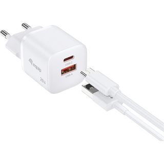 Equip Ladeger&auml;t 2Port USB-C PD3.0/USB-A GaN 20W ?SS ws