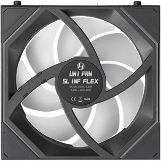 120x124x28mm Lian Li UNI FAN SL-INF FLEX Wireless L&uuml;fter, ARGB