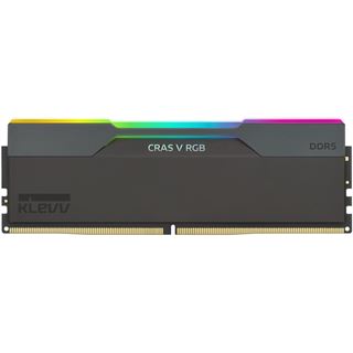 32GB (2x16GB) Klevv Cras V RGB UDIMM DDR5-6000 CL30-38-38-78 Obsidian