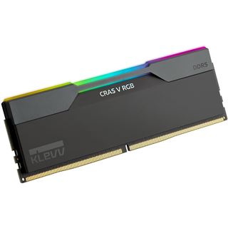 32GB (2x16GB) Klevv Cras V RGB UDIMM DDR5-6000 CL30-38-38-78 Obsidian